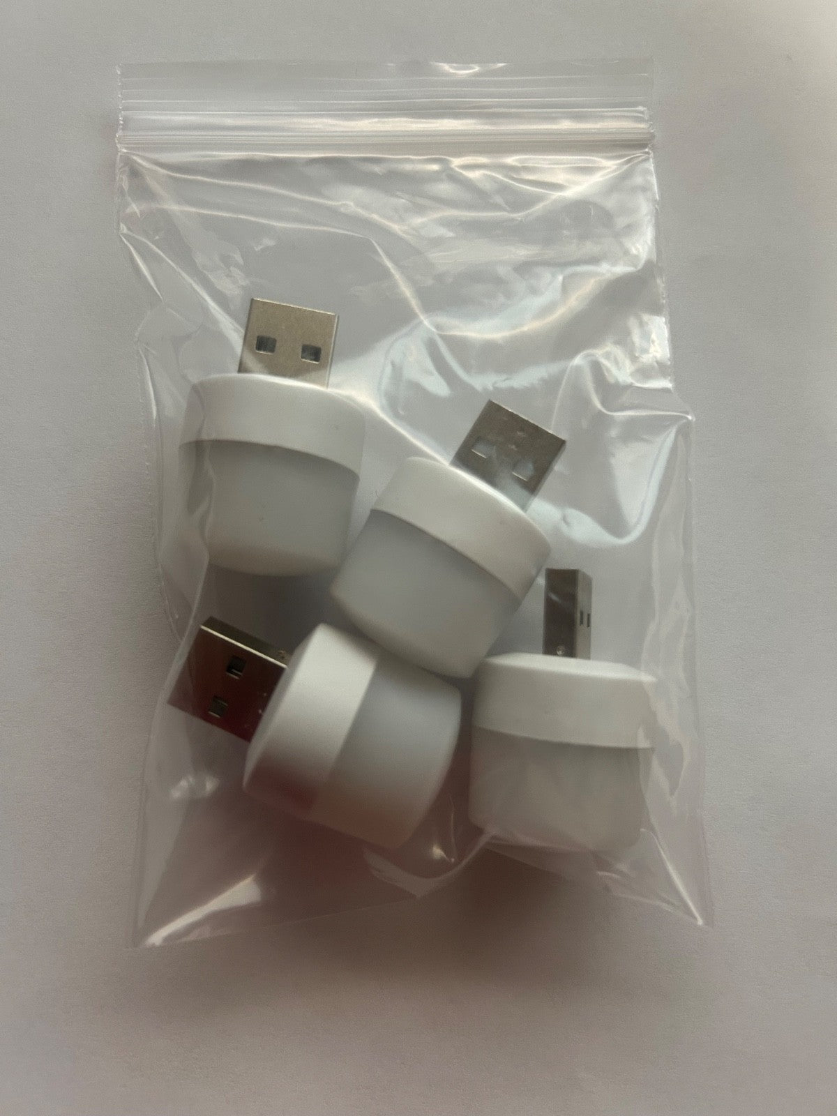 4PC USB Portable LED Mini Nights Light Small Round Lamp Computer Mobile Power US