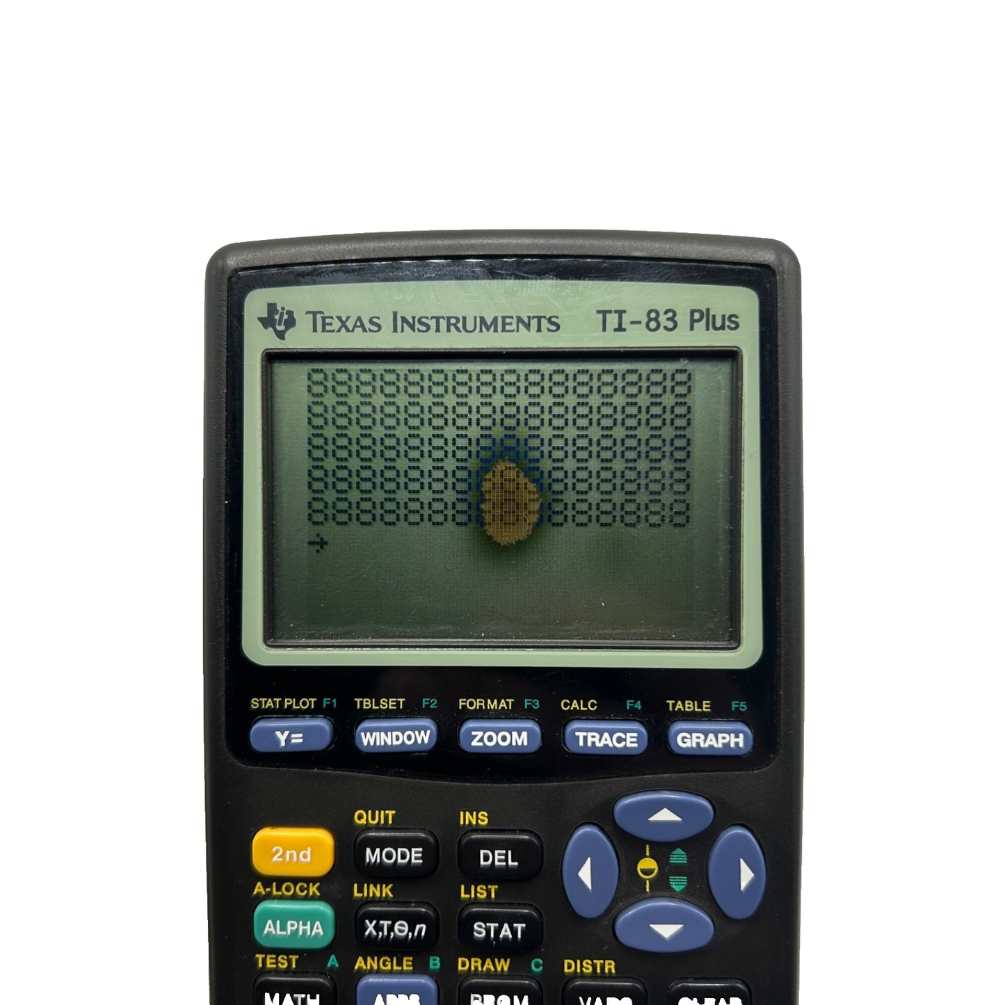 Texas Instruments TI-83 Plus Graphing Calculator w/ Cover – Tested, Screen Spot