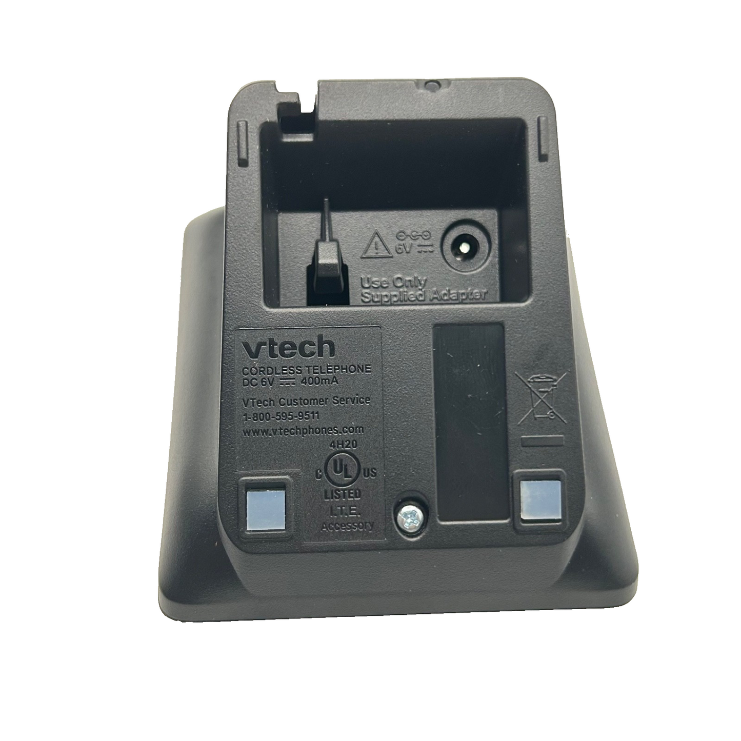 VTech Cordless Phone Charging Base & AC Adapter 6V 400mA OEM Replacement