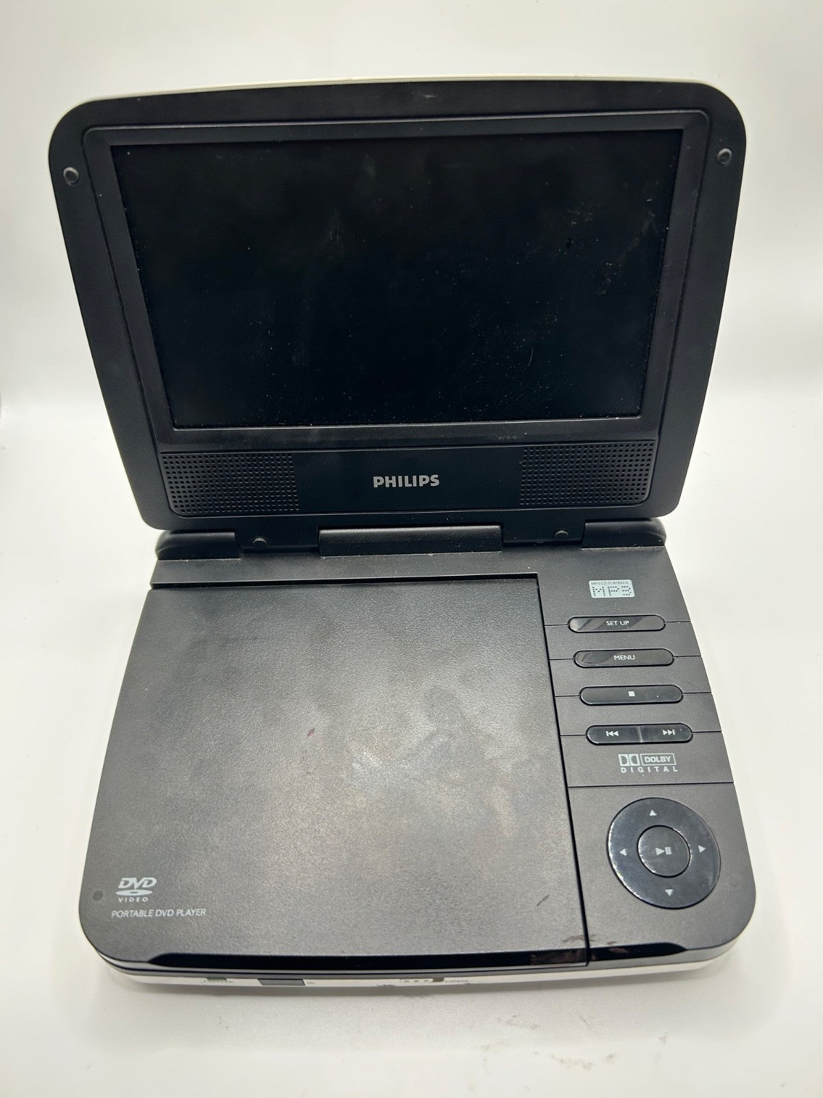 Philips PET702/37 Portable DVD Player – 7" Screen – Untested