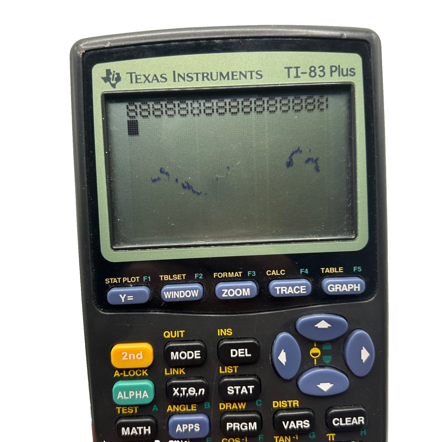 Texas Instruments TI-83 Plus Graphing Calculator w/ Cover – Tested, Screen Spots