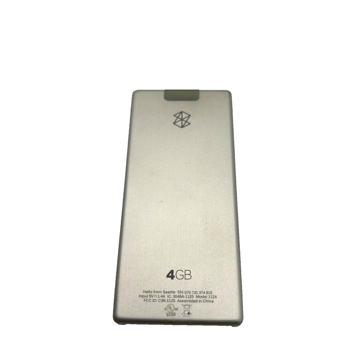 Microsoft Zune 4GB Digital Media Player Model 1124 – For Parts Only