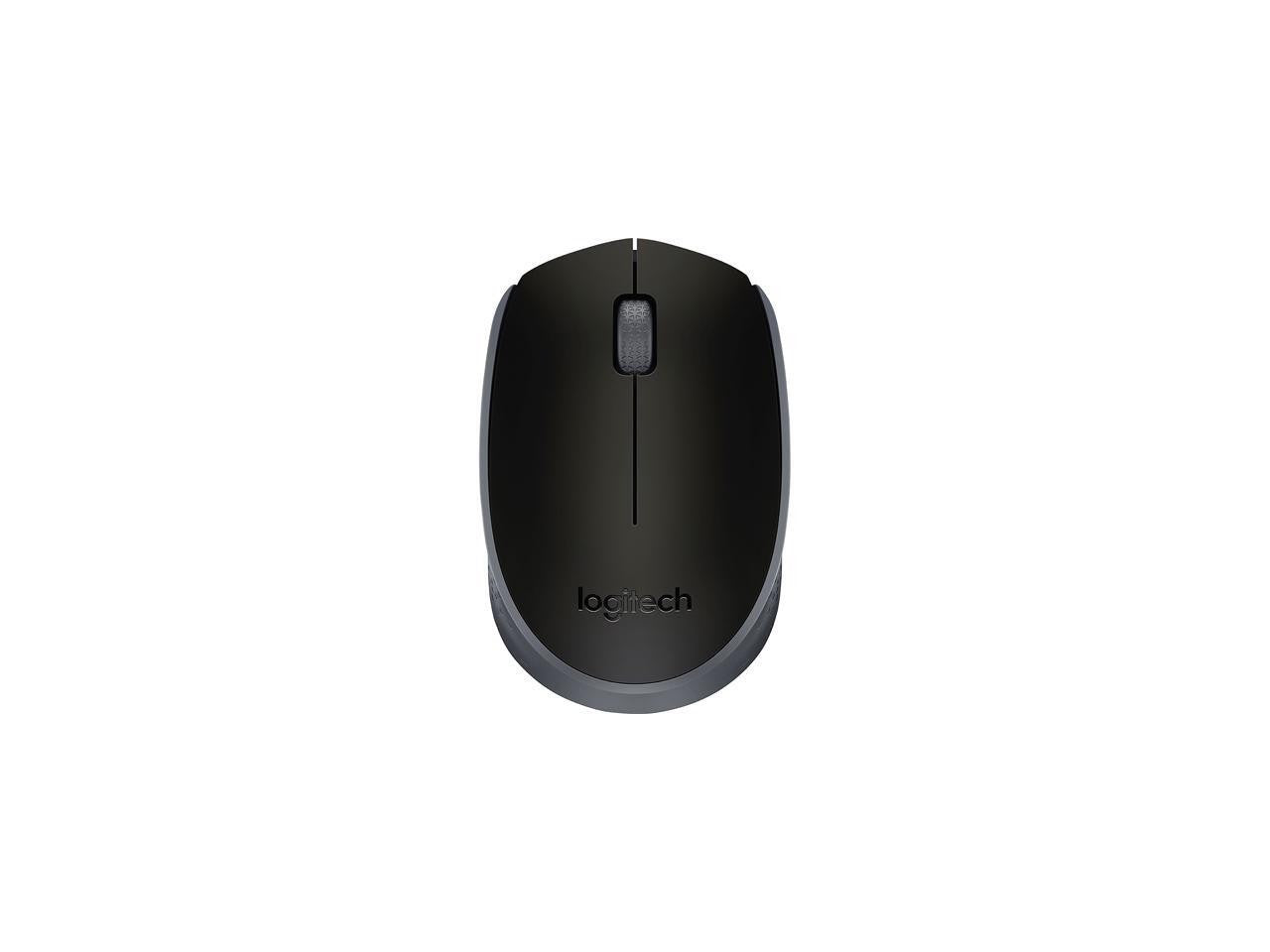 Logitech M170 Wireless Mouse 2.4GHz USB Receiver Optical Tracking Black