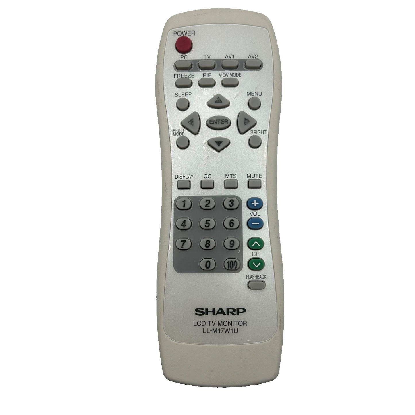 Sharp LL-M17W1U LCD TV Monitor Remote Control – OEM – Tested & Working