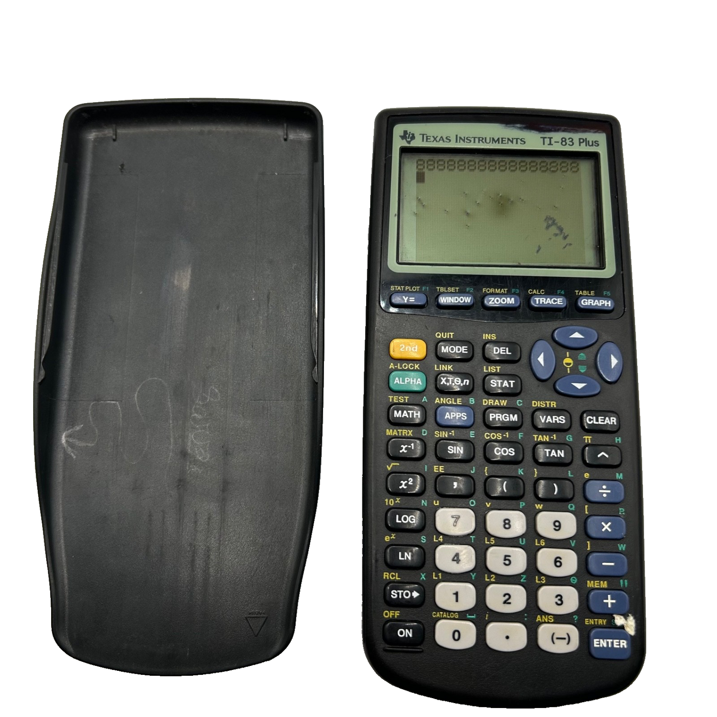 Texas Instruments TI-83 Plus Graphing Calculator w/ Cover – Tested, Scratches