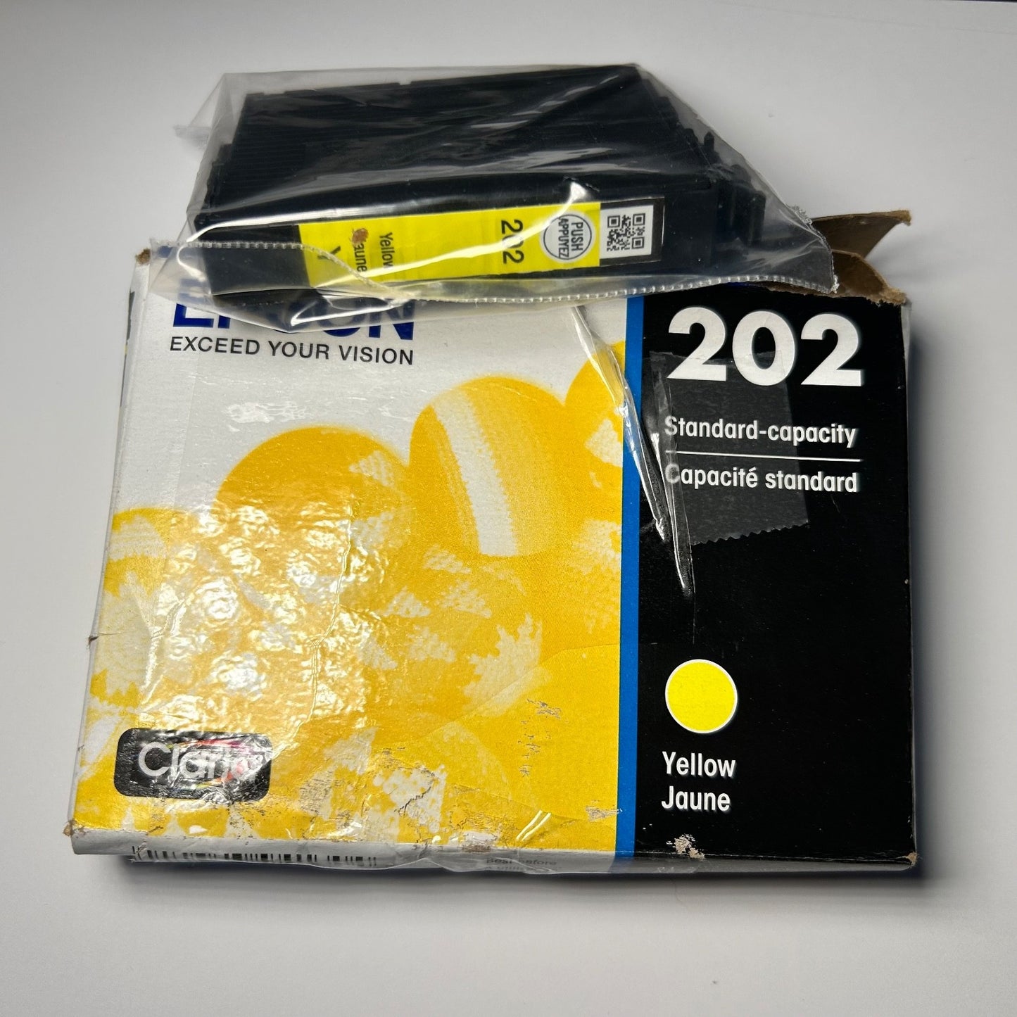 Epson 202 Yellow Ink Cartridge Standard-Capacity Claria (T202420)