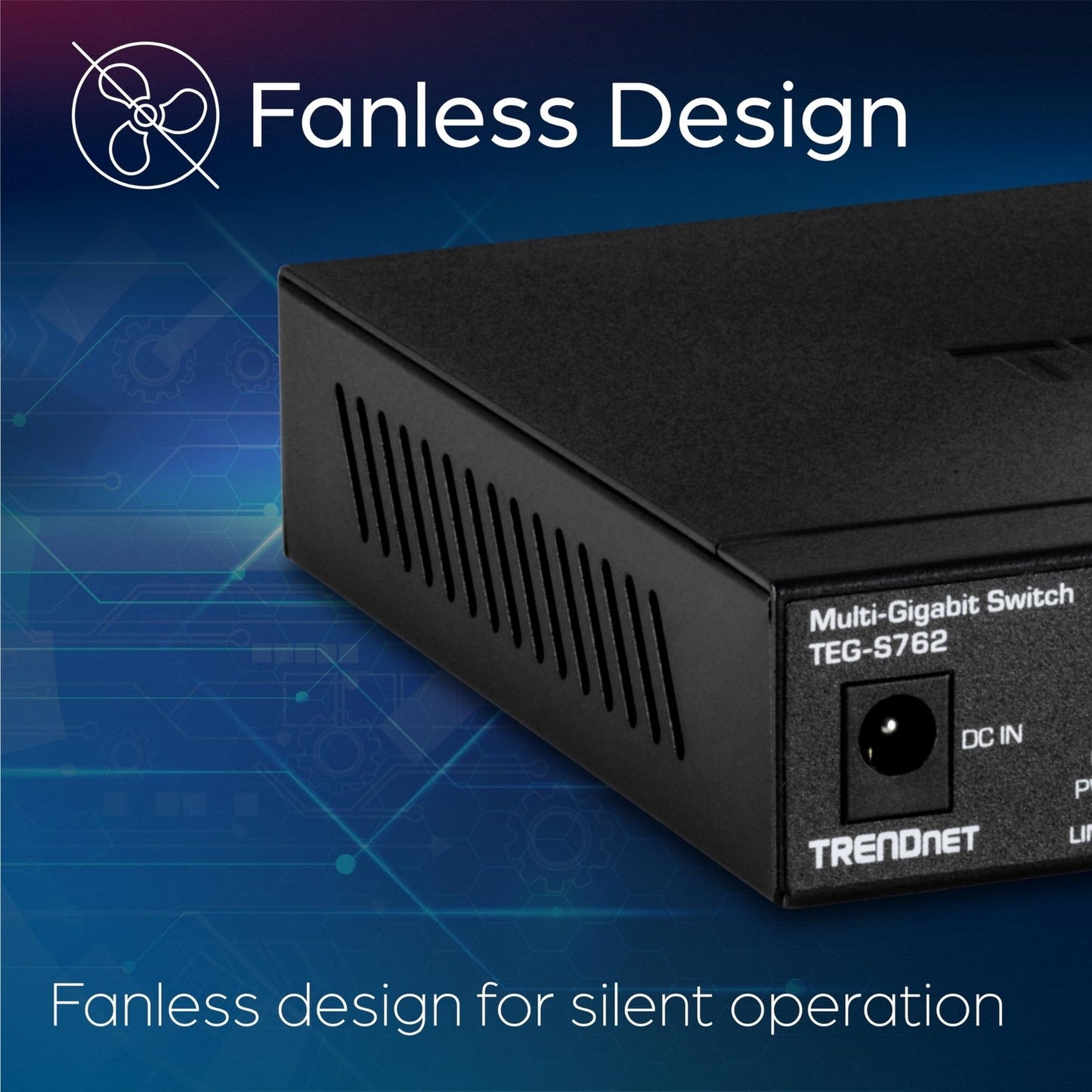 TRENDnet TEG-S762 Multi-Gigabit 6-Port Network Switch 4x2.5G 2x10G RJ45 Open Box
