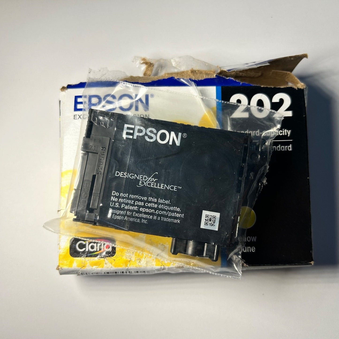 Epson 202 Yellow Ink Cartridge Standard-Capacity Claria (T202420)
