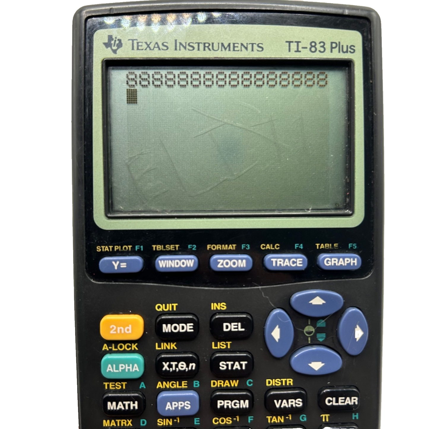 Texas Instruments TI-83 Plus Graphing Calculator – Screen Wear – Works