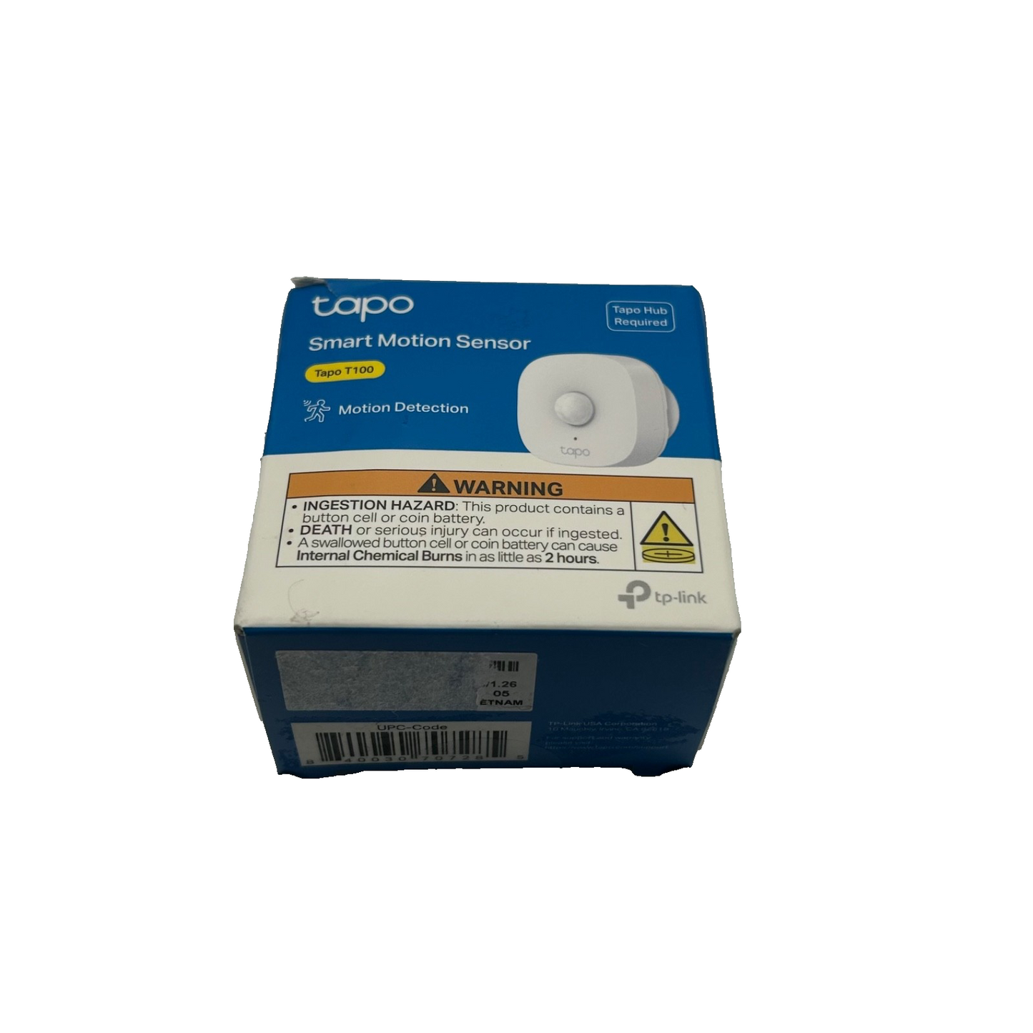TP-Link Tapo T100 Smart Motion Sensor | Motion Detection | Open Box