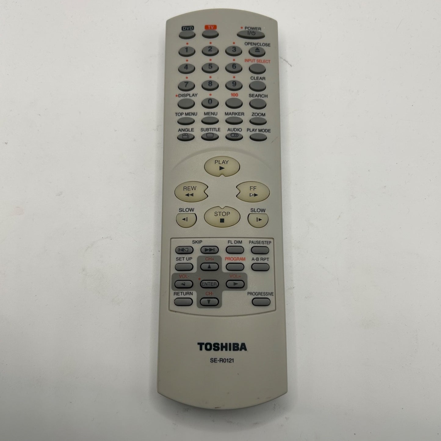 Toshiba SE-R0121 DVD Player Remote Control Original Replacement