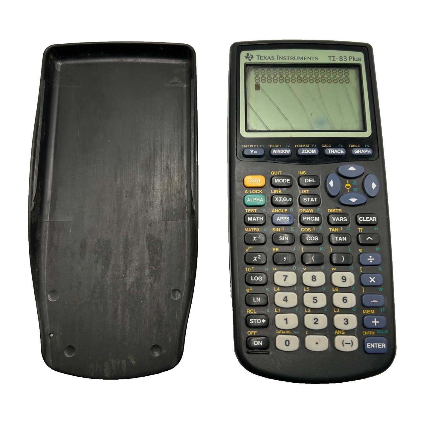 Texas Instruments TI-83 Plus Graphing Calculator – Heavy Screen Wear – Works