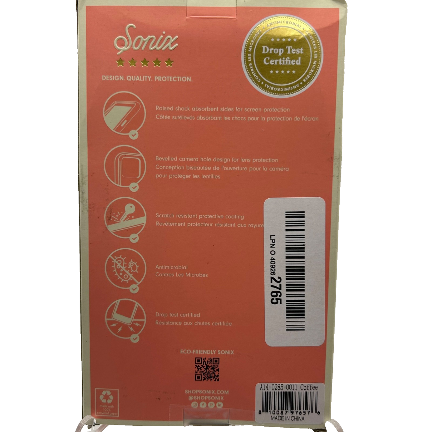 NEW Sonix Eco-Friendly Case for iPhone 14 / 13 – Coffee Floral Design