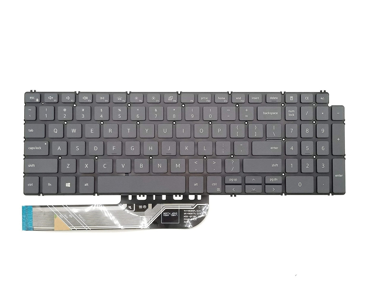 Dell Inspiron 15 & Latitude 3510 Replacement Keyboard Black Backlit US Layout