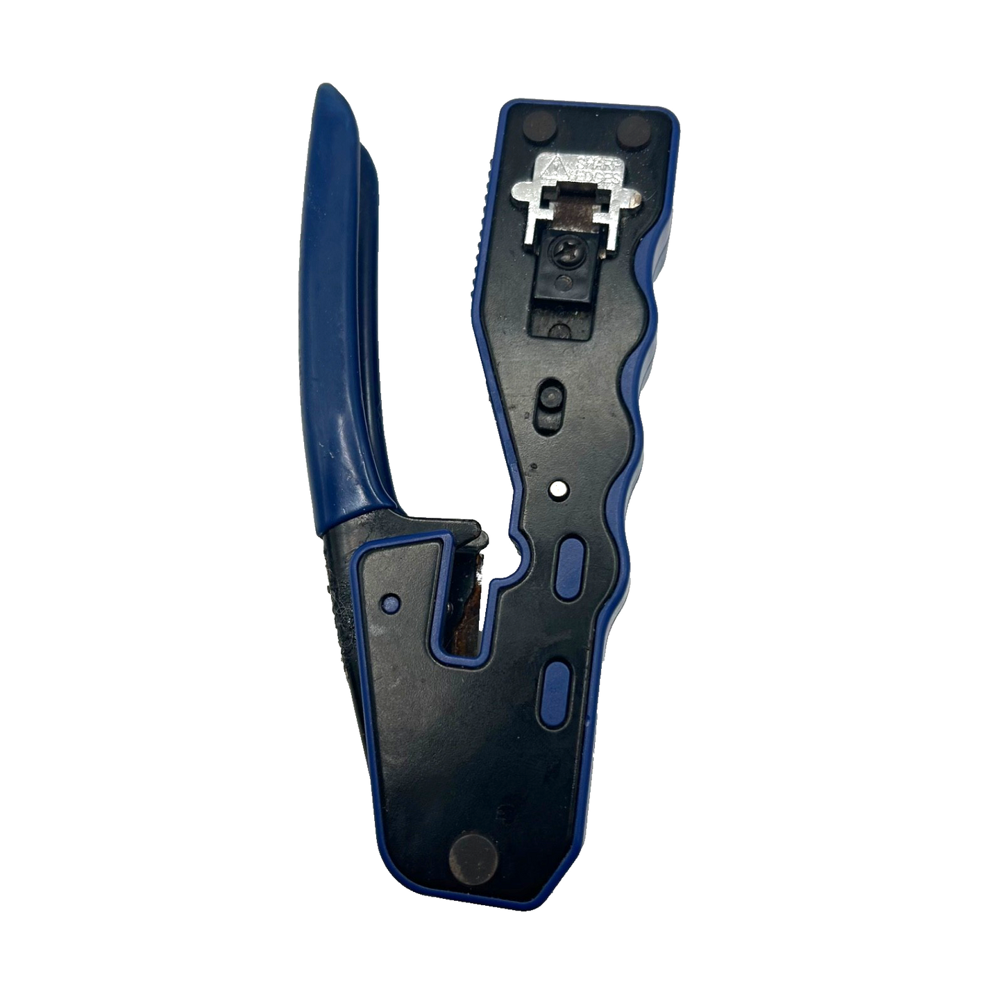 YWNEGWE RJ45 Snap Plug Crimping Tool – Blue Handheld Network Cable Crimper Rust