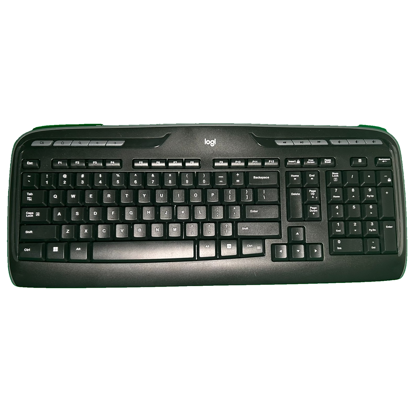 Logitech Wireless Full-Size Keyboard w/ Media Keys – No USB Receiver