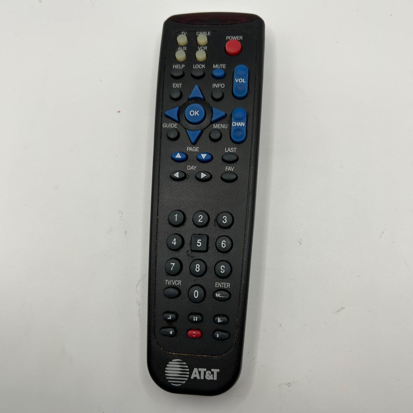 AT&T 200C UA164 Remote Control Black Tested Working Great Condition Pre-owned