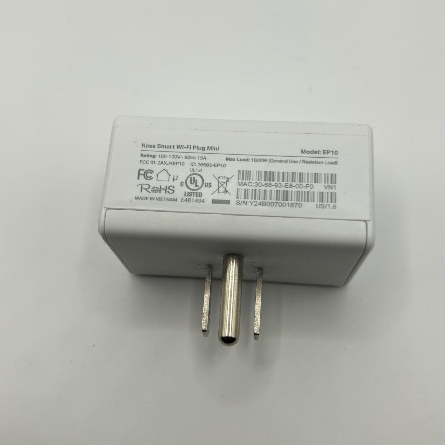 TP-Link Kasa Smart Plug EP10 Mini Wi-Fi Outlet – No Hub Required