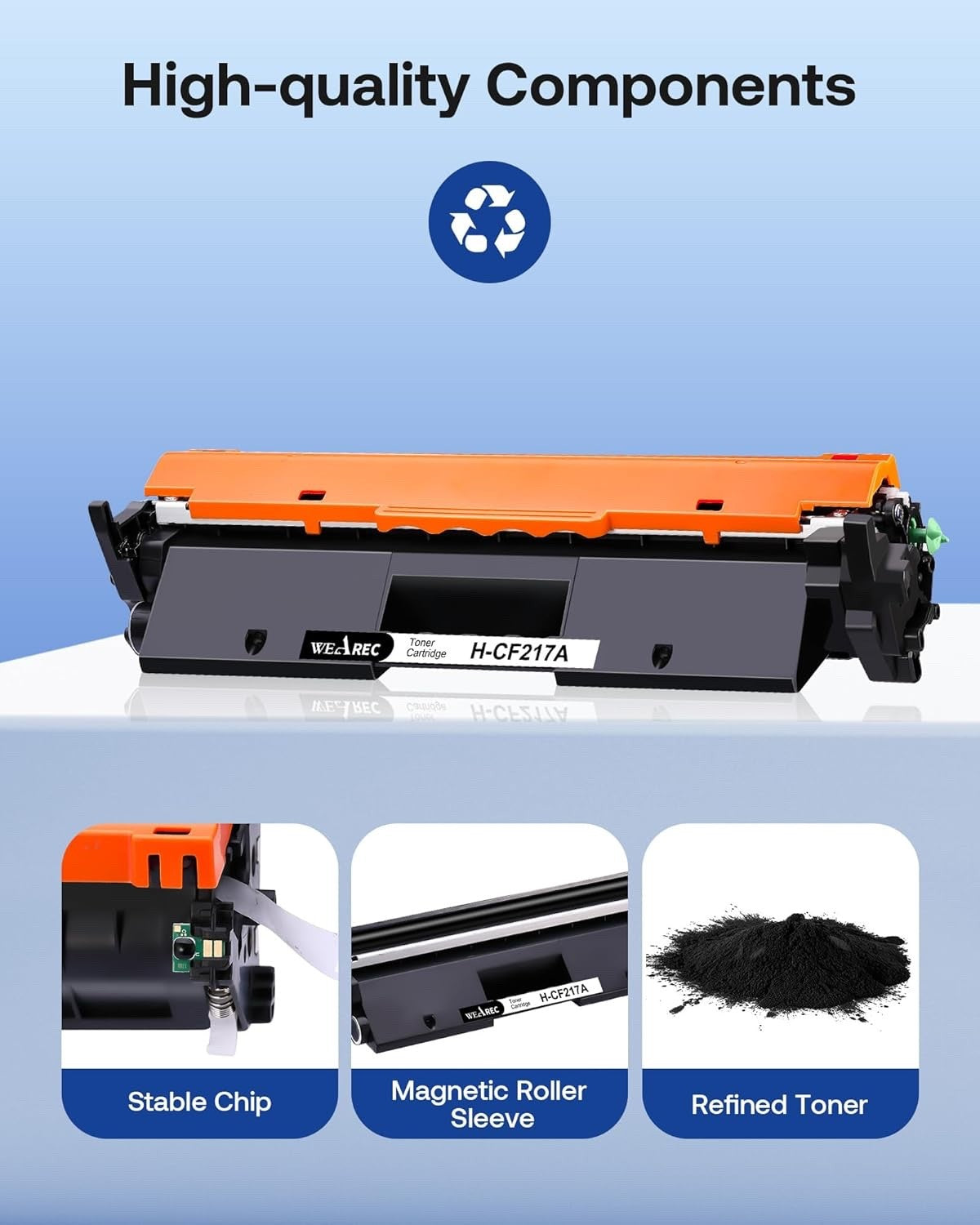 Compatible HP 17A CF217A Toner Cartridge 2-Pack for LaserJet Pro M102 M130