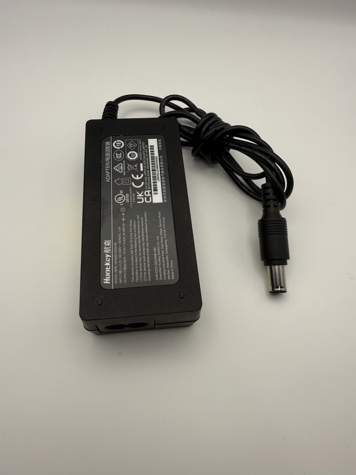 Huntkey HKA06519034-8K AC Adapter 19V 3.42A 5.5*2.5 Power Supply With Plug