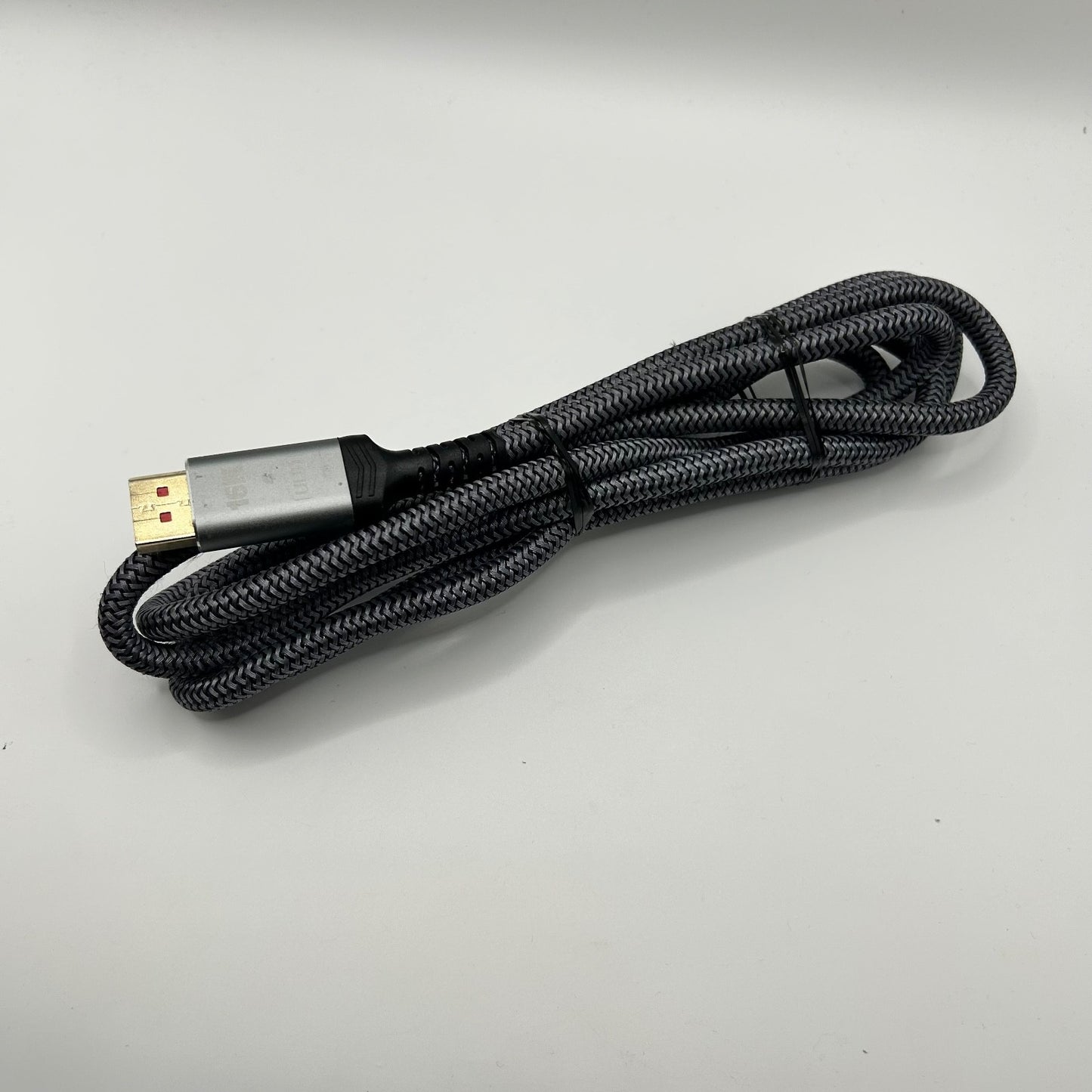 6FT DisplayPort Cable 1.4 UHD 16K Braided High-Speed DP to DP Cord – Gray
