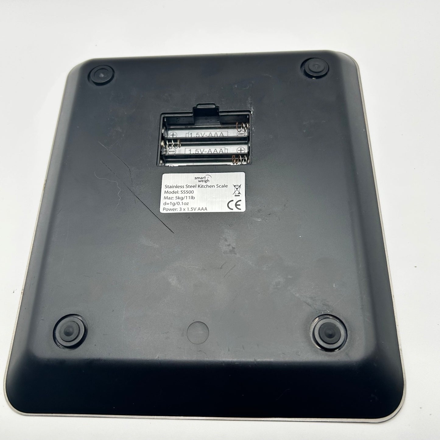 Smart Weigh SS500 Stainless Steel Digital Kitchen Scale 11lb Capacity