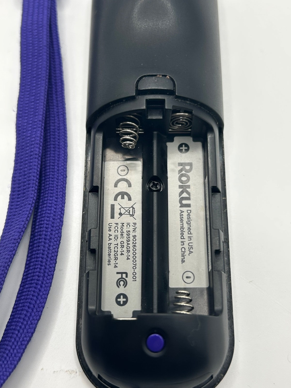 Original Roku GR-14 9026000070-001 Remote control w/Strap