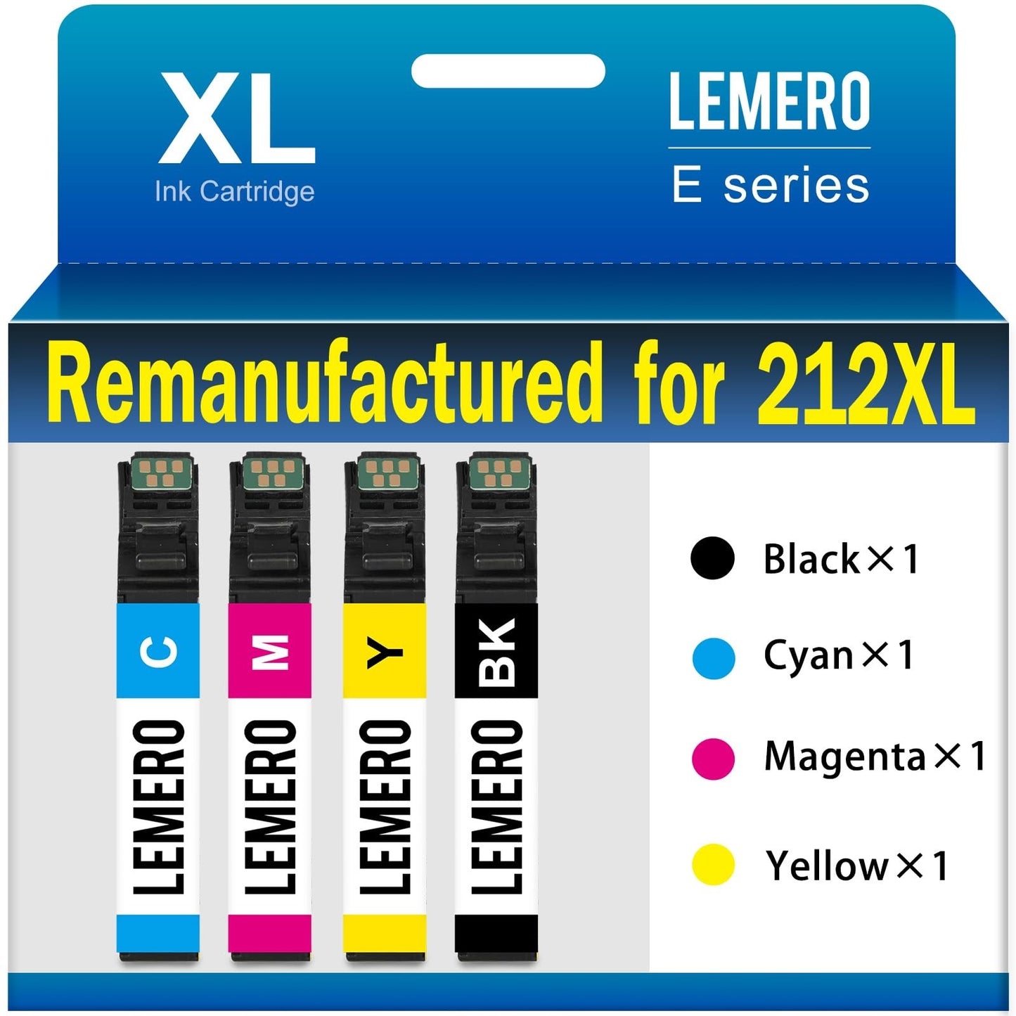 LEMERO 212XL Ink Cartridge for Epson XP-4100 WF-2850