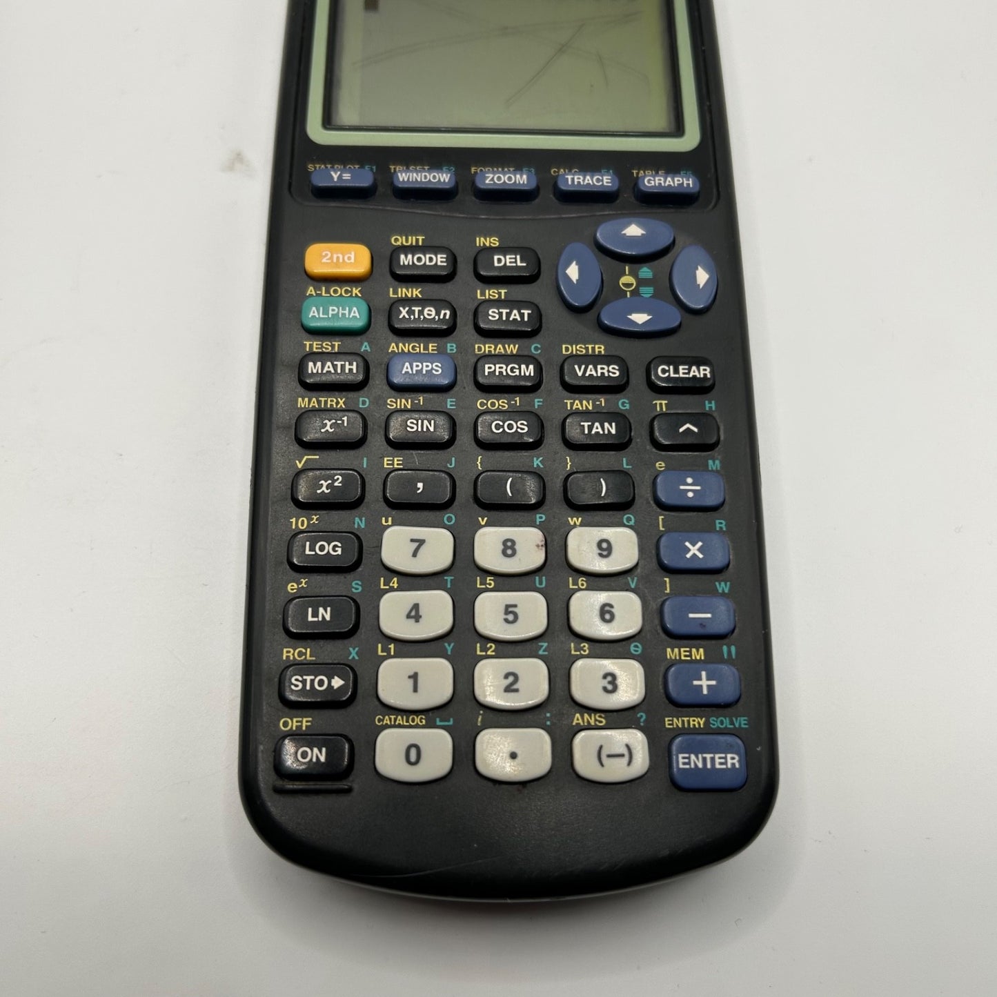 Texas Instruments TI-83 Plus Graphing Calculator – Heavy Screen Wear – Works