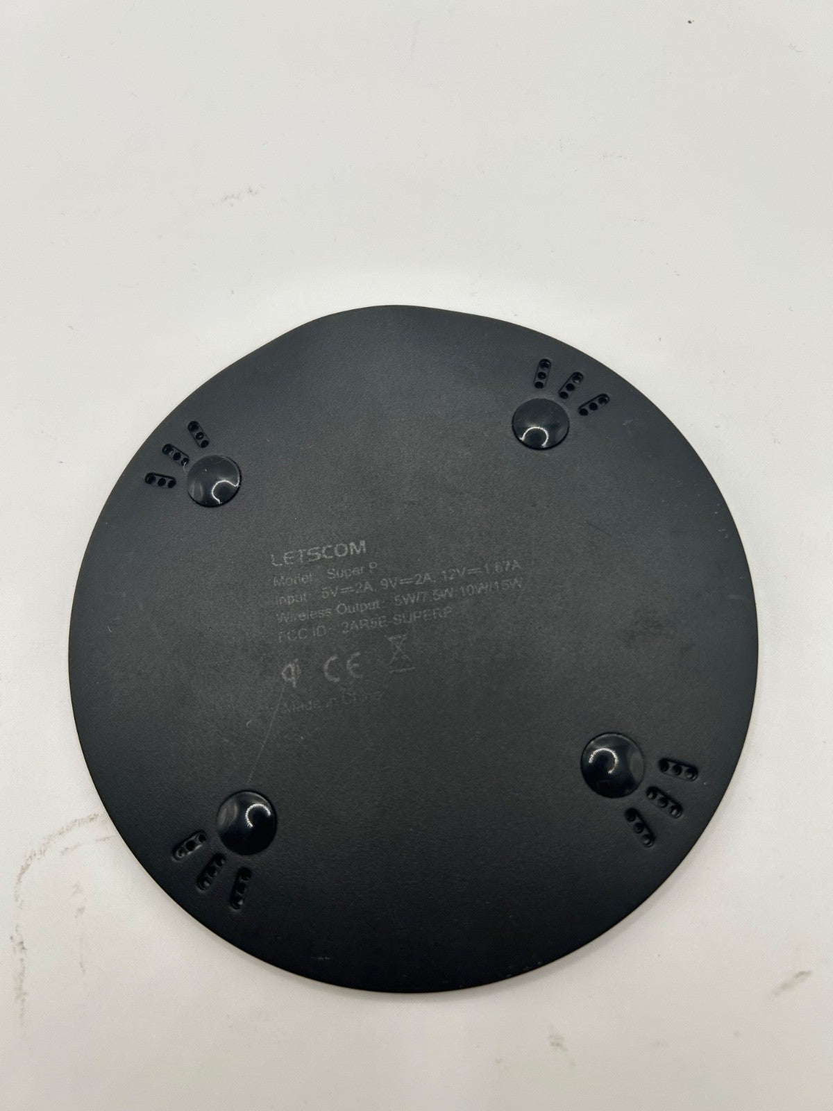 LETSCOM Wireless Charging Pad Super P 15W Fast Charger (No Cable)