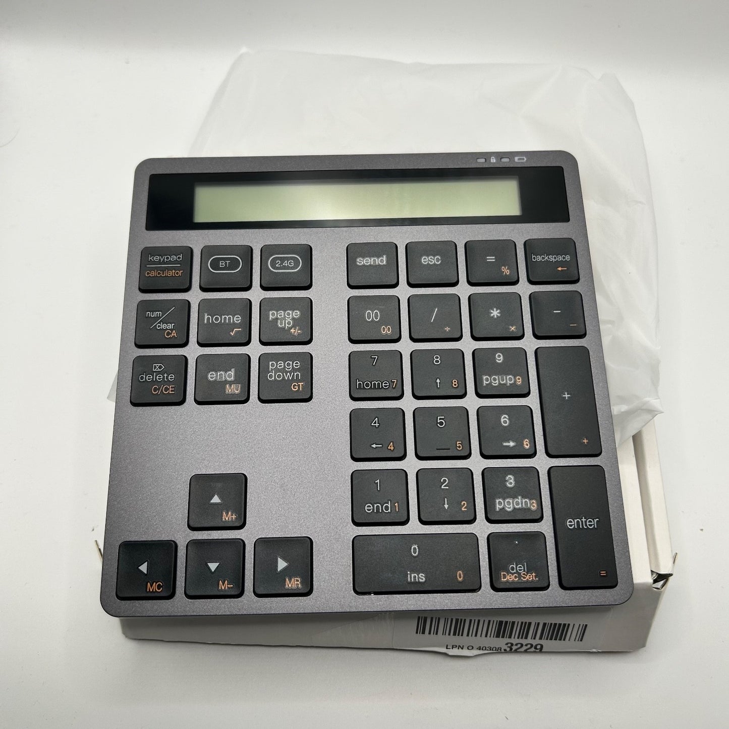K1005 2-in-1 Wireless Keypad & Calculator Bluetooth + 2.4G