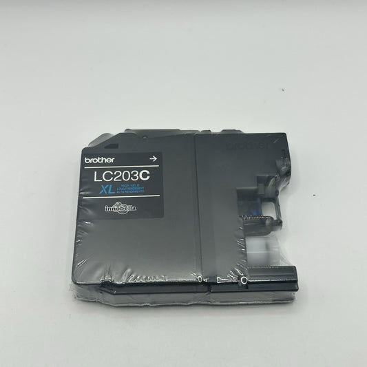 Brother LC203C XL High Yield Cyan Ink Cartridge – New Sealed OEM