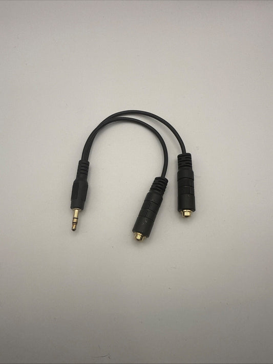 3.5mm 1/8" Stereo Male Mini Plug to 2 Female Jack Adapter Audio Y Cable