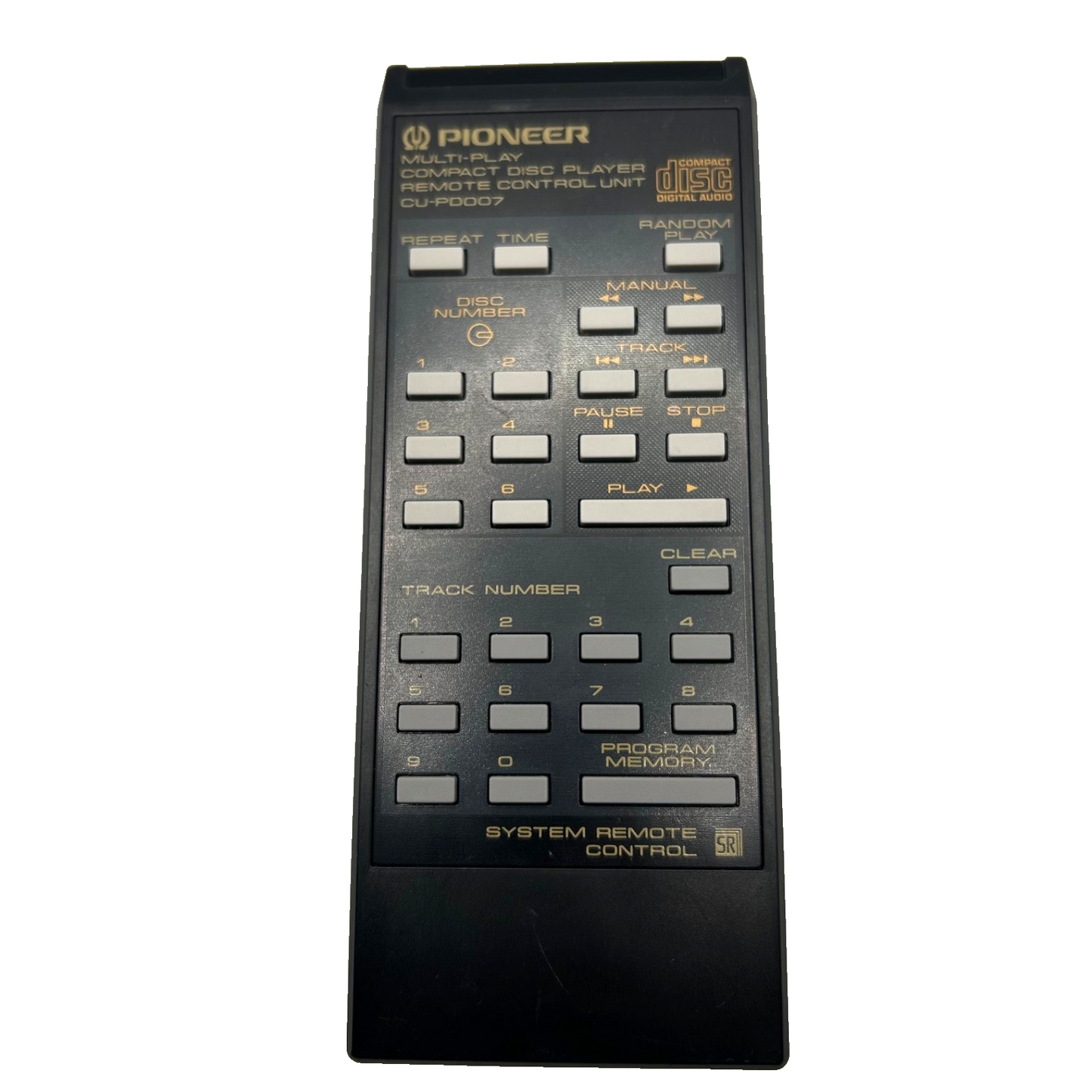 Pioneer CU-PD007 Multi-Play CD Player System Remote Control Unit