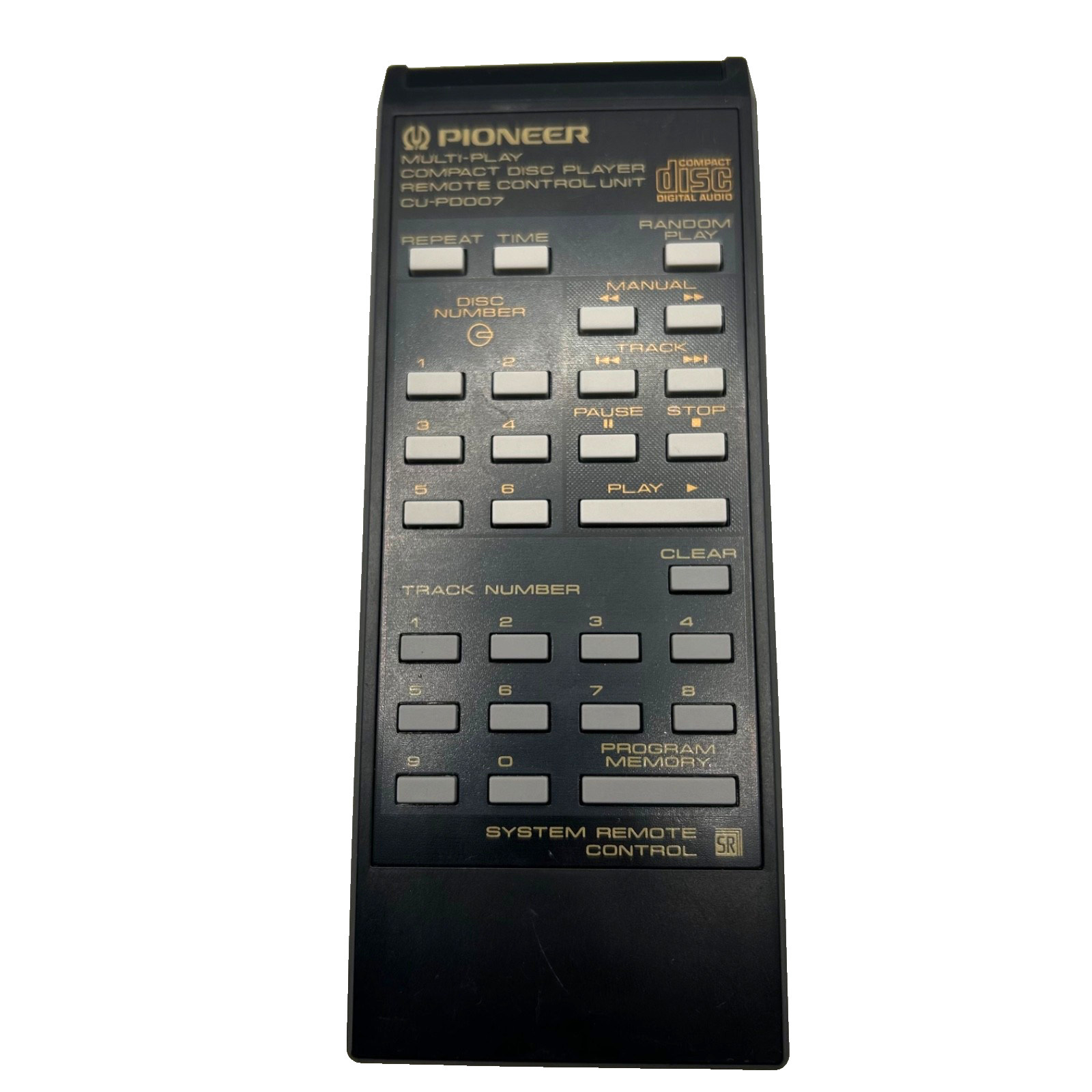 Pioneer CU-PD007 Multi-Play CD Player System Remote Control Unit