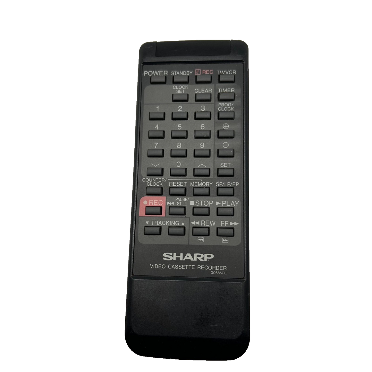 Sharp G0685GE Remote Control for VCR – Video Cassette Recorder – Tested OEM
