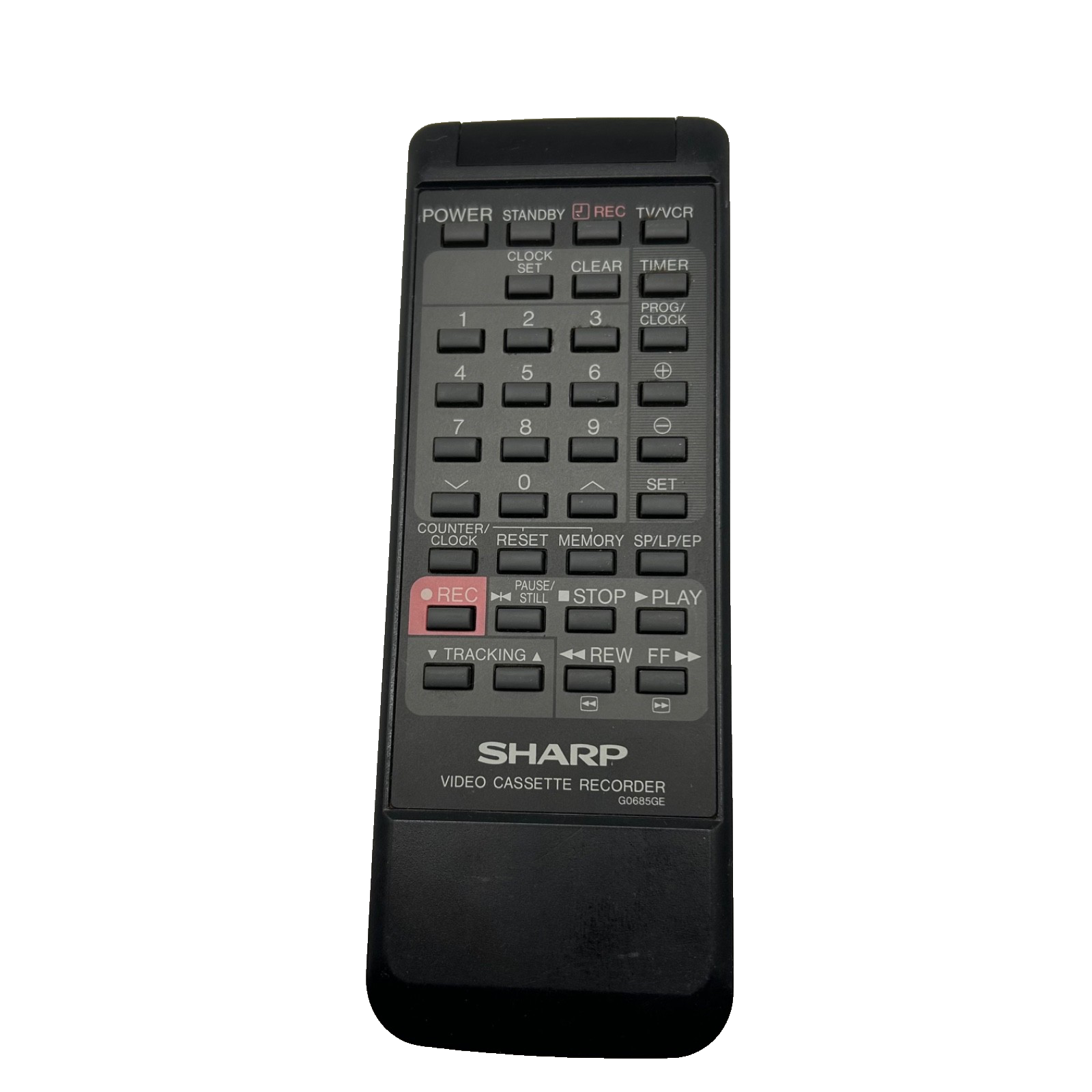 Sharp G0685GE Remote Control for VCR – Video Cassette Recorder – Tested OEM