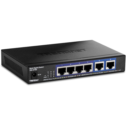 TRENDnet TEG-S762 Multi-Gigabit 6-Port Network Switch 4x2.5G 2x10G RJ45 Open Box
