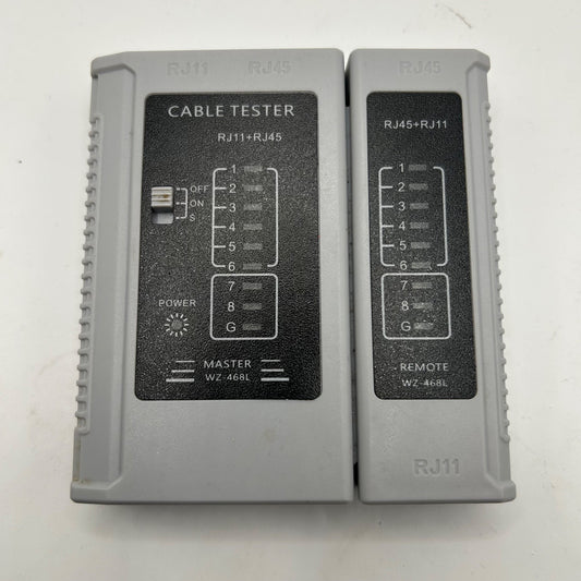 RJ11 RJ45 LAN Cable Tester WZ-468L with Remote – Missing Battery Cover