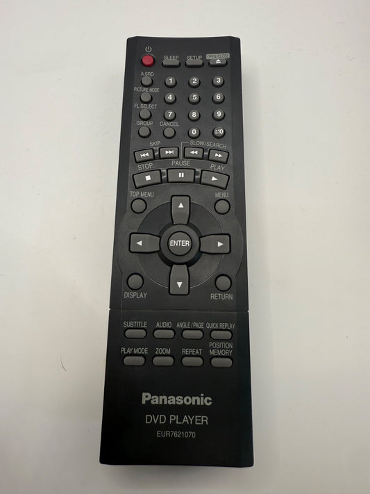 Genuine Panasonic EUR7621070 DVD Player Remote Control