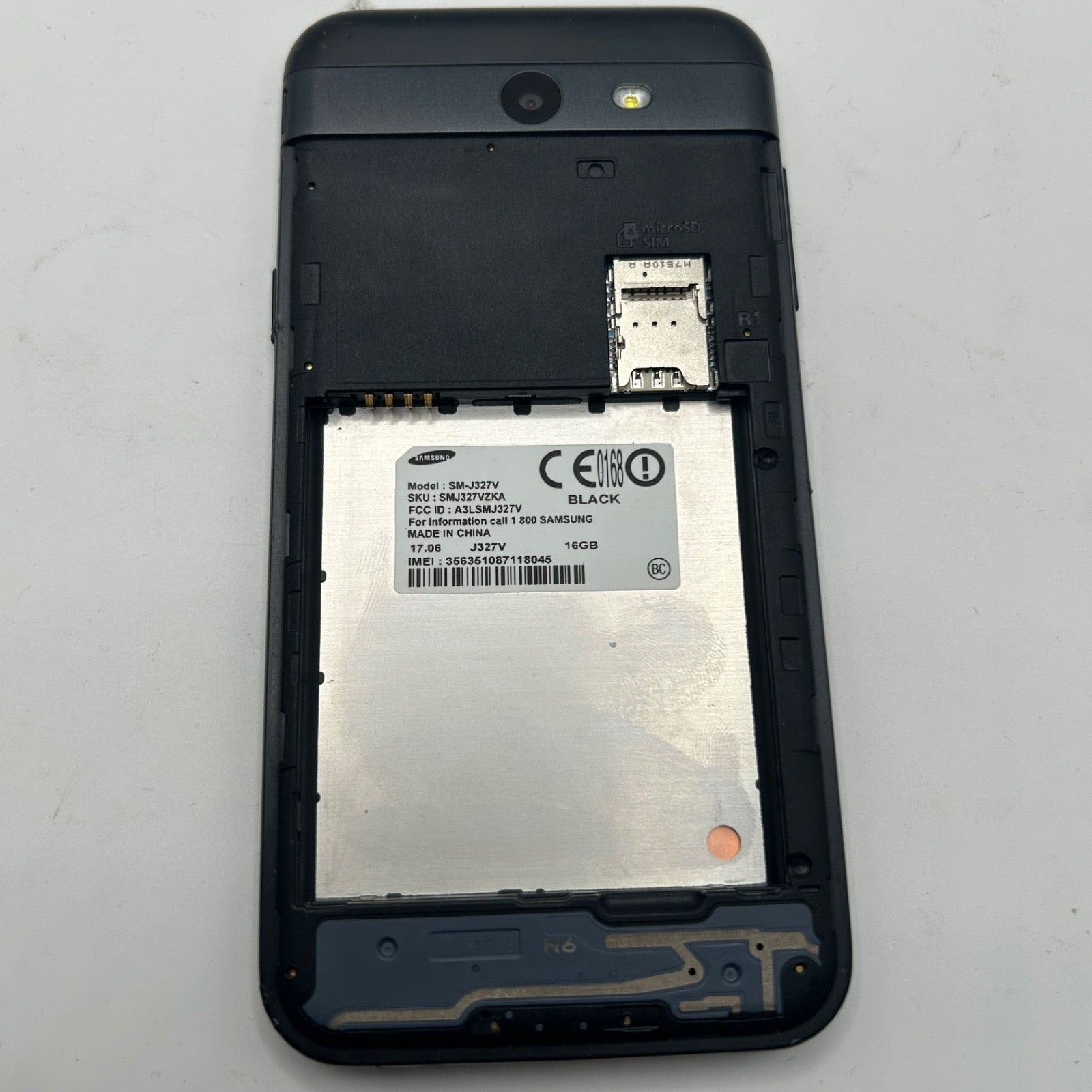 Samsung Galaxy J3 Eclipse SM-J327V 16GB Black Verizon Smartphone - Parts Only