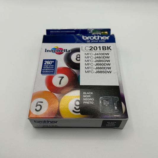 Brother LC201BK Black Ink Cartridge Genuine OEM for MFC-J460DW J885DW Printer