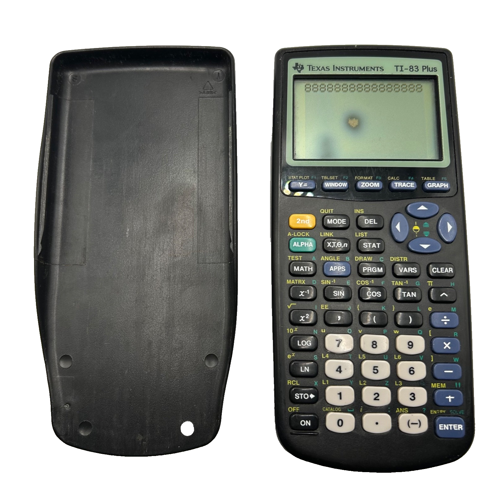 Texas Instruments TI-83 Plus Graphing Calculator w/ Cover – Tested, Screen Spot