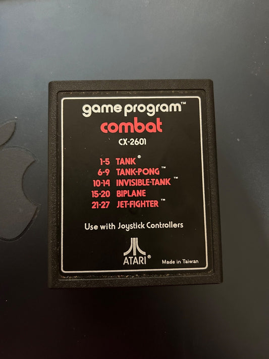 Atari Combat CX-2601 Game Cartridge for Atari 2600 - Tested