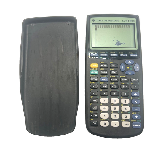 Texas Instruments TI-83 Plus Graphing Calculator – Screen Defect – Works