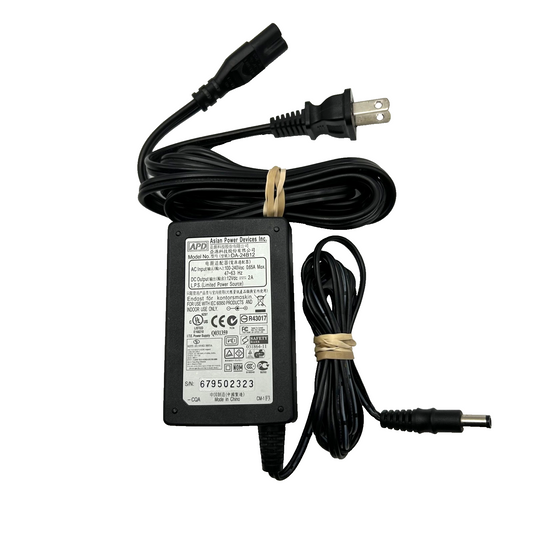 APD DA-24B12 12V 2A Power Supply Adapter w/ AC Cable – 5.5mm Barrel Plug