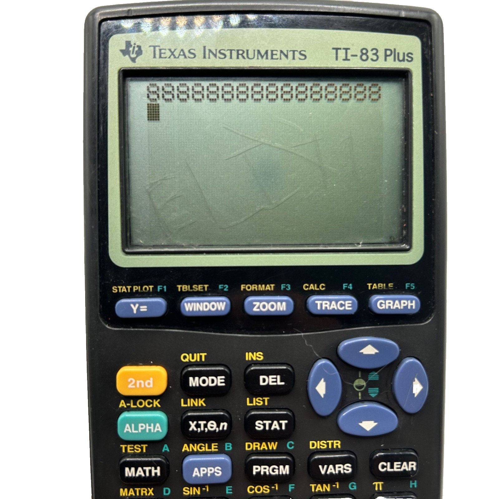 Texas Instruments TI-83 Plus Graphing Calculator – Screen Wear – Works