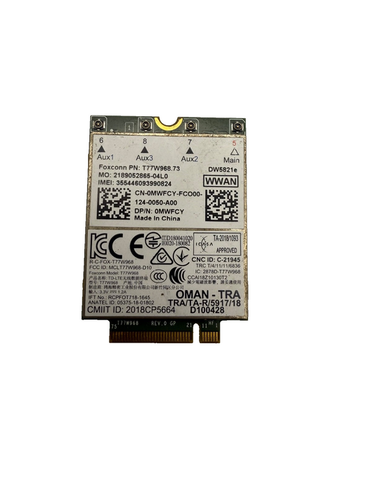 Genuine Dell Latitude T77W968 DW5821e Snapdragon X20 LTE D100428 TPHT3