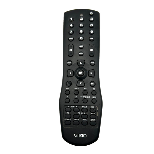 Vizio 6150BC0-R TV Remote Control – Works with Select Vizio HDTV Models