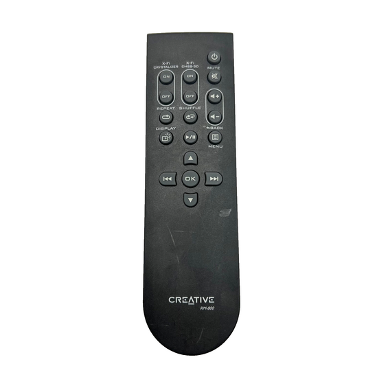 Creative RM-800 Remote Control for X-Fi Sound Systems – OEM – Tested & Working